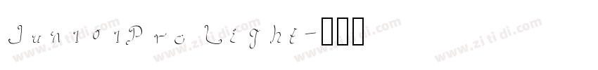 Jun101Pro Light字体转换
